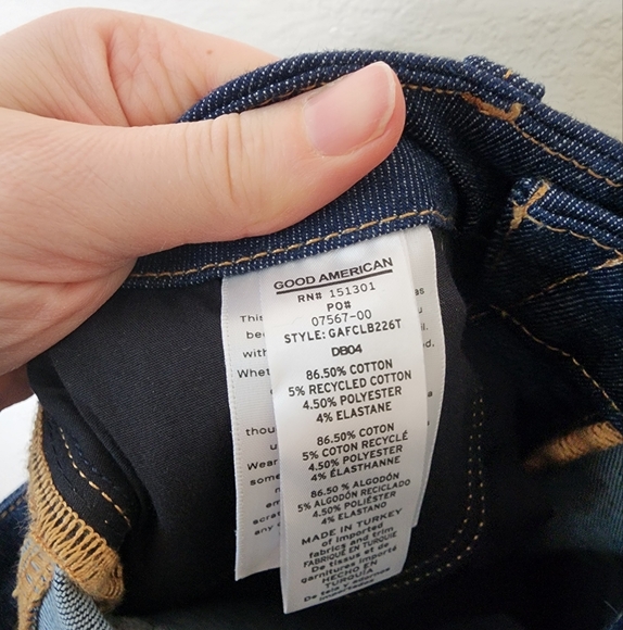 Good American Calik Denim Always Fits Classic Bootcut Jeans 6-12 NWT - Picture 6 of 9